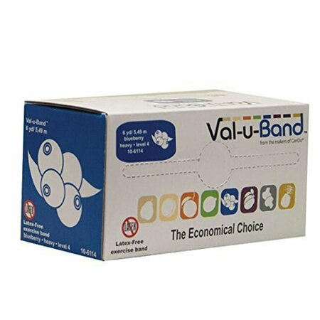 VAL-U-BAND 6 Yard Level 4 by 7 Latex Free Band, Blueberry Val-u-Band-10-6114